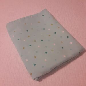 Living Sky Blue & Polka Dot Tablecloth 87" Rectangular